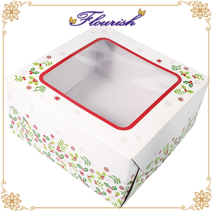Belle boîte de cupcake de papier d'art d'impression de fleuriste