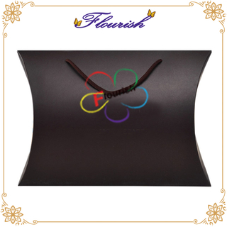 Boîte d'oreiller d'extension de cheveux de luxe avec logo personnalisé