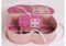Boîte de rangement pour soutien-gorge rose pour femme