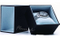 Boîte de rangement pour montre noir mat avec oreiller
