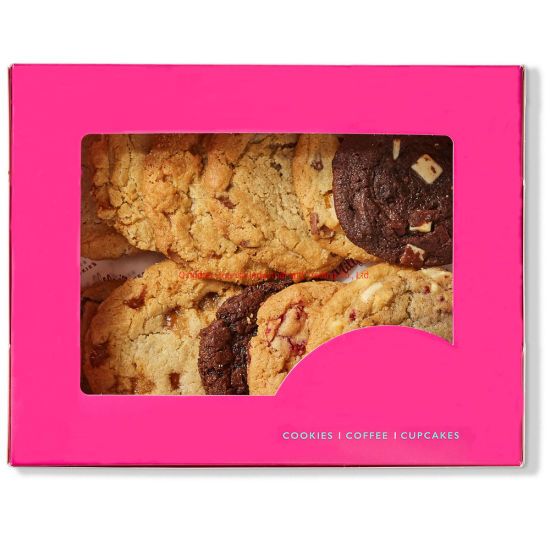 Boîte de papier d'affichage de biscuit en carton blanc