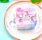 Boîte de gâteau d'anniversaire dégradé rose et bleu