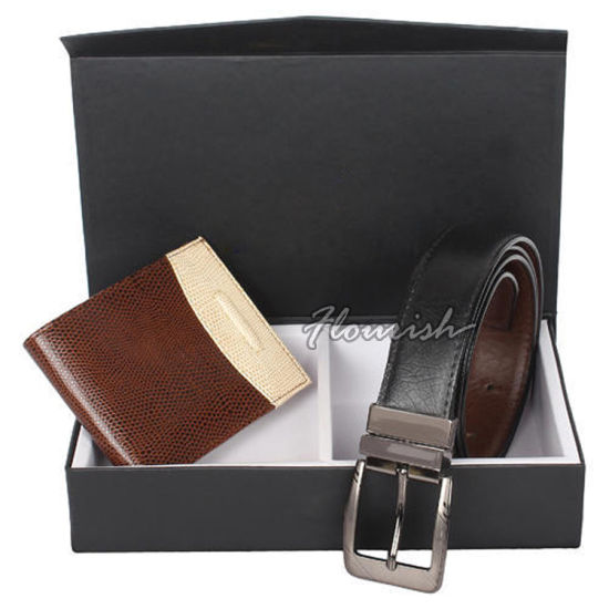 Boîte en carton de stockage de ceinture classique pour hommes
