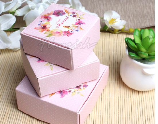 Boîte de papier d'emballage de cadeau de savon de carton fait main de la Chine