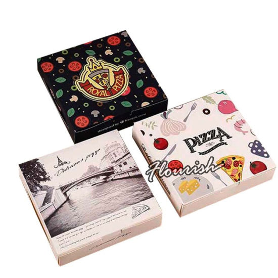 Boîte à pizza triangulaire portable de qualité alimentaire