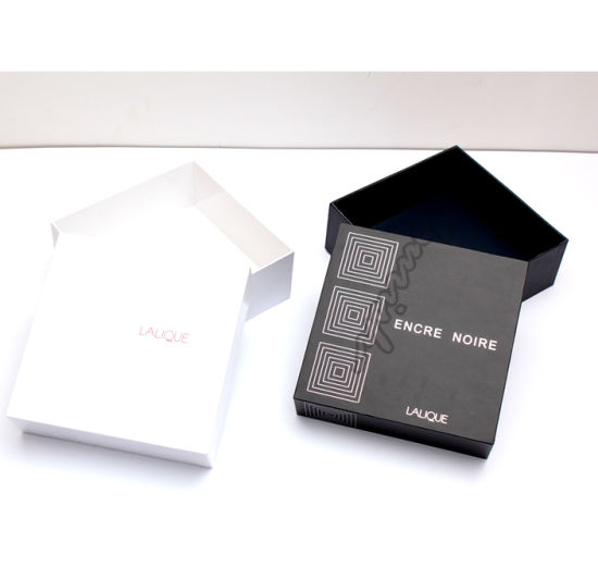 Boîte en carton d'emballage de luxe en velours noir