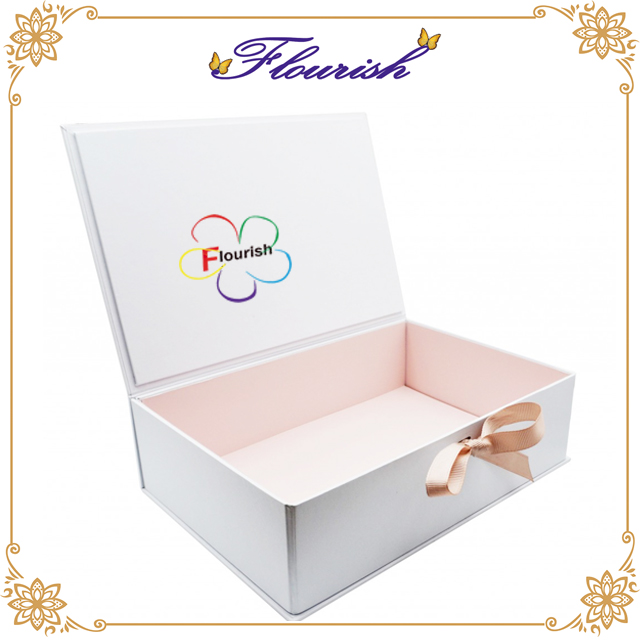 Boîte-cadeau de petit gâteau de biscuit de cuisson de papier enduit d'impression polychrome de logo d'OEM