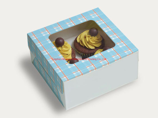 Boîte de stockage de beignets personnalisée avec fenêtre