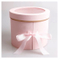 Boîte ronde blanche d'emballage de cadeau de fleur de rose de forme de tube