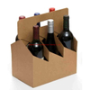 Nouveautés Boîte de panier d'emballage de bouteille de vin en papier ondulé