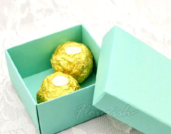 Boîte d'emballage de chocolat de bijoux de carton de papier d'art de couleur verte