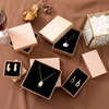 Boîte-cadeau de bijoux d'emballage de papier de luxe d'impression de logo personnalisé d'usine de la Chine