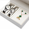 Commerce de gros de luxe en cuir PU Watch/jewelry Set Box