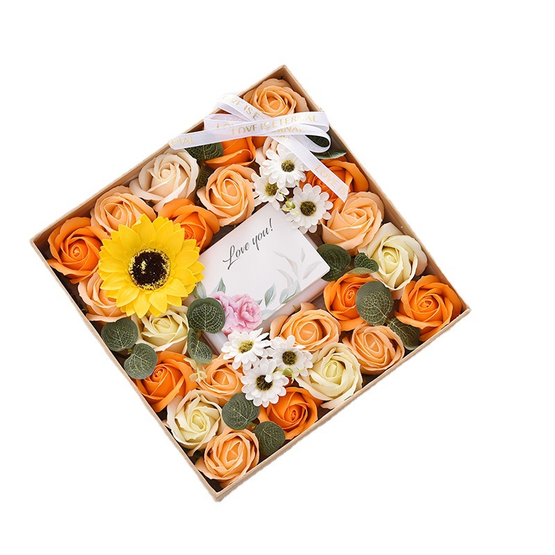Boîte en carton de fleur d'emballage en papier carton en gros