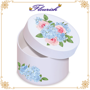 Fleur faite sur commande imprimant la boîte blanche d'emballage de cadeau de mariage de carton blanc