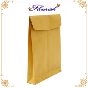 Enveloppe de papier kraft brun en gros fabriqué en usine