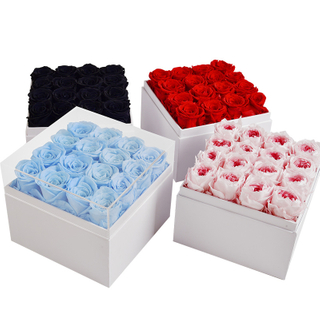 Boîte en carton de fleur d'emballage en papier carton en gros