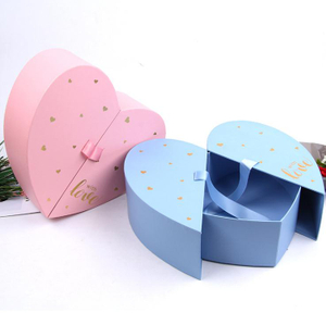 Boîte en gros d'emballage de cadeau de fleur de papier de carton pour l'emballage Rose